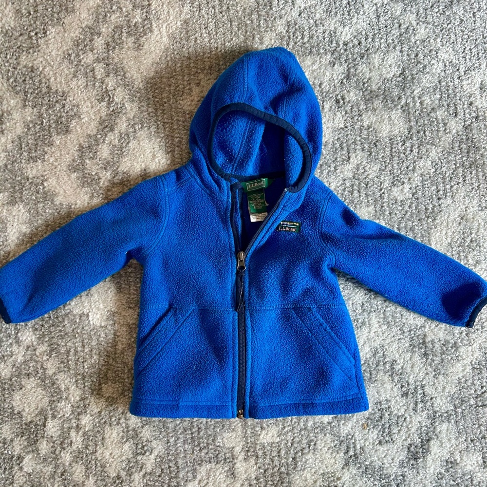 L.L. Bean Vibrant Blue Fleece Jacket